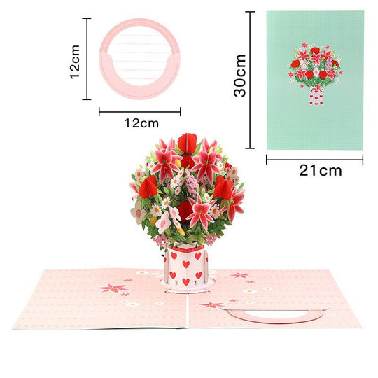 🏆PRODANO JE 35 000+! 🌼💌 3D cvjetna kartica s vječnim cvijetom – personalizirana ljubavna poruka &  Vječni cvat 🎁