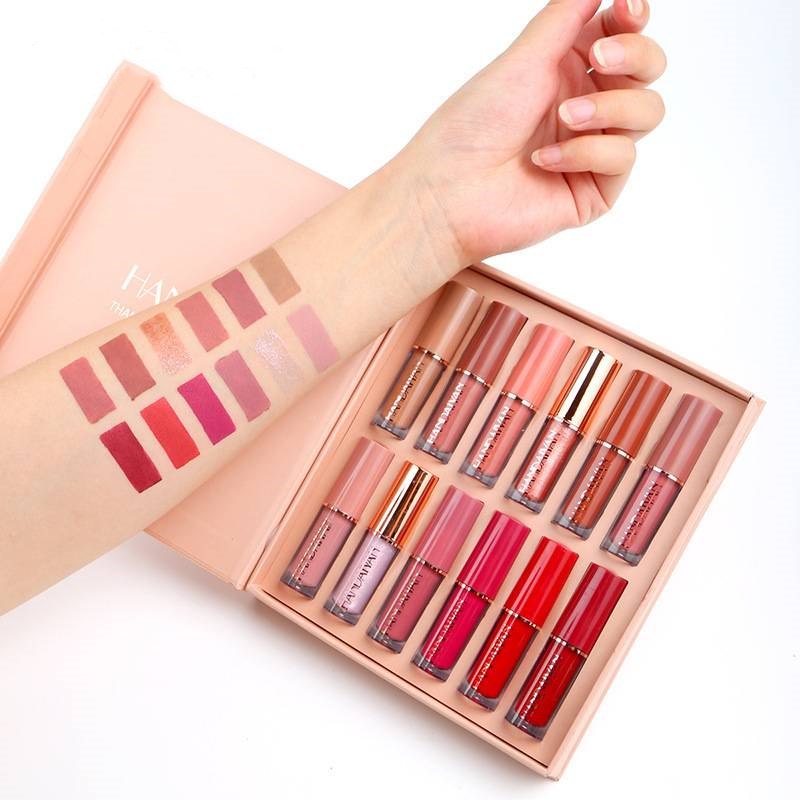 🛒 BUY 2 GET 1 FREE! 🎀 12-Color Book Lip Gloss Set – Shimmery Shades, Moisturizing Formula & Mini Portable Design 💄✨