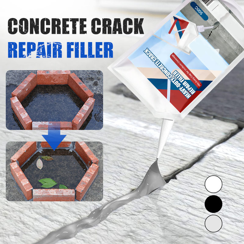 🛠️Limited Special Price 50% OFF! 🧱Extra-Strength New Formula Concrete Crack Repair Filler, Waterproof Heavy-Duty Crack Adhesive for Driveway, Patio & Wall Cracks