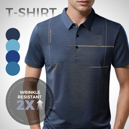 👔 Hübsches Poloshirt für Herren – Kaufen Sie 3 und erhalten Sie 1 gratis👕Lockeres, cooles, atmungsaktives Revers-T-Shirt für Herren