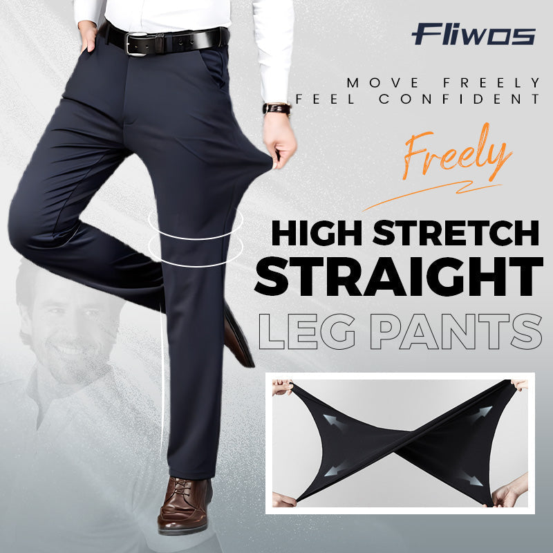 Fliwos Pantalones de vestir elásticos para hombre
