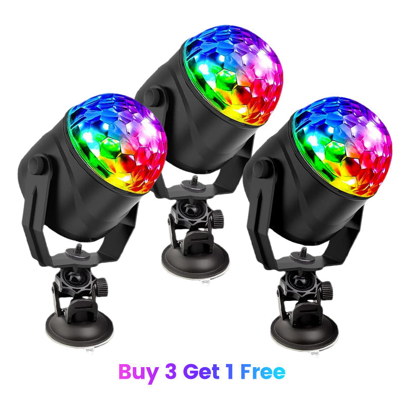 🎄 FESTIVE FEAST DEAL! 🔥Colorful Rotating Magic Disco Ball Light