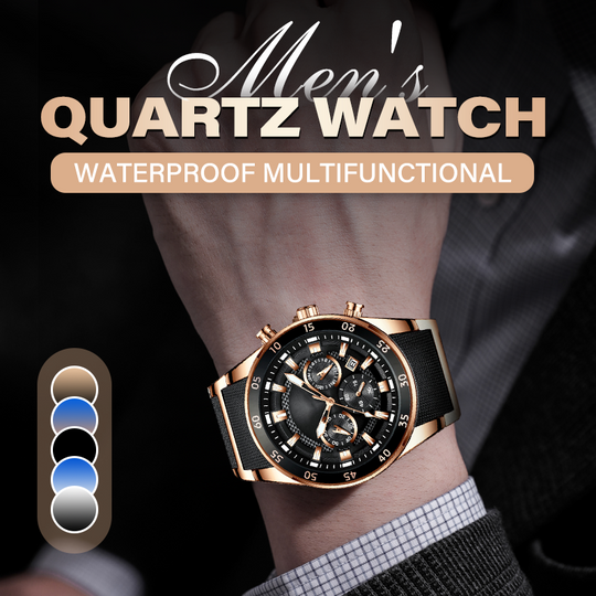 💎Reloj de cuarzo multifuncional resistente al agua para hombre