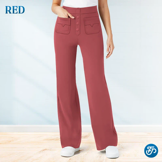 💖SALDI 2025 NUOVI MODELLI 50% DI SCONTO💷Pantaloni elasticizzati casual a vita alta da donna