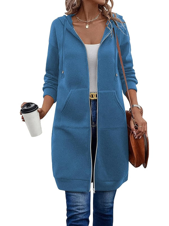 ⏰This week's Hot Sales - 50% Off🍂 Women's Casual Zip-Up Hoodie Jacket – Autumn Lightweight Everyday Coat ✨