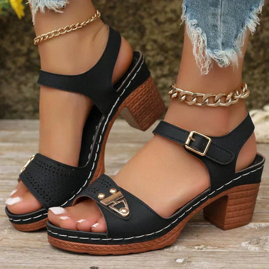 🌸NEW HOT SALE 50% OFF✨Elegant women's sandals with block heels – stylish and comfortable 👡✨