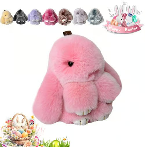 Plush Bunny Keychain Pendant
