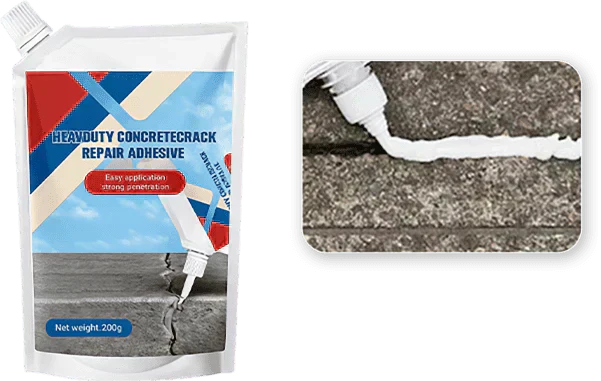 🛠️Limited Special Price 50% OFF! 🧱Extra-Strength New Formula Concrete Crack Repair Filler, Waterproof Heavy-Duty Crack Adhesive for Driveway, Patio & Wall Cracks