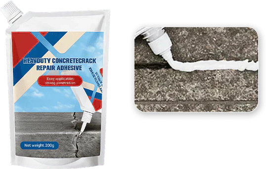 🛠️Limited Special Price 50% OFF! 🧱Extra-Strength New Formula Concrete Crack Repair Filler, Waterproof Heavy-Duty Crack Adhesive for Driveway, Patio & Wall Cracks