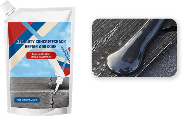 🛠️Limited Special Price 50% OFF! 🧱Extra-Strength New Formula Concrete Crack Repair Filler, Waterproof Heavy-Duty Crack Adhesive for Driveway, Patio & Wall Cracks