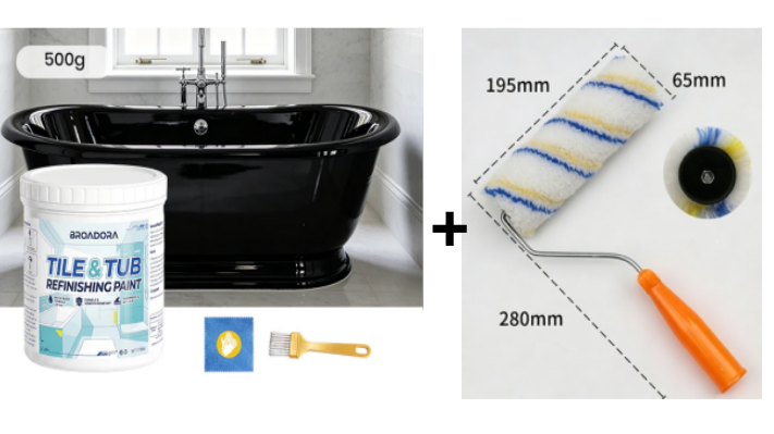 🎨 Újítsa fel csempéjét és kádját – Vízalapú csempe- és kádfelújító festék – Utánvétes 🛁✨