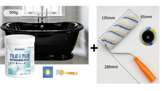 🎨 Újítsa fel csempéjét és kádját – Vízalapú csempe- és kádfelújító festék – Utánvétes 🛁✨
