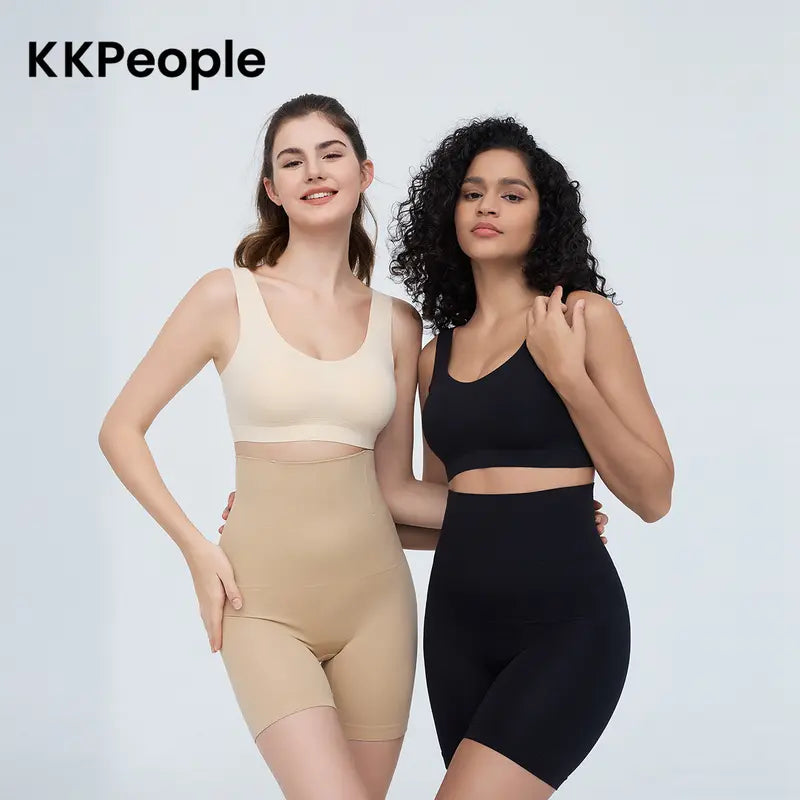 [2er-Pack Fajas Colombianas Shaping-Hosen] KKpeople Damen-Shapewear zur Bauchkontrolle, Po-Lifting, sexy und bequemes, körperformendes Kleidungsstück mit hoher Taille und Kompression für Damenbekleidung