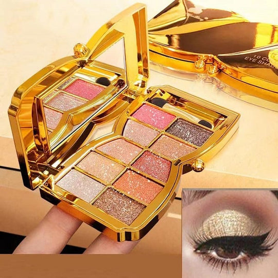 🔥Hot Sale - 50% off🔥✨10 Colors Glitter Shimmer Eyes Shadow Pallet