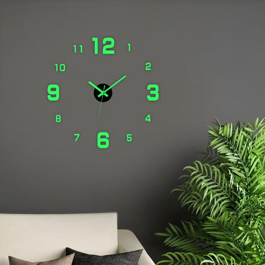 🕒Modern 3D Digital Wall Clock – Silent Acrylic Luminous Wall Decor, Night Glow Easy-Read Time Display, Stylish Home Decoration & Gift