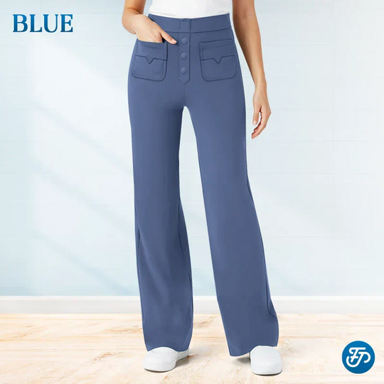 💖SALDI 2025 NUOVI MODELLI 50% DI SCONTO💷Pantaloni elasticizzati casual a vita alta da donna