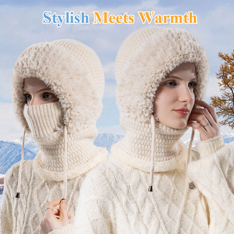 ❄️Women's Outdoors Windproof Scarf Hat