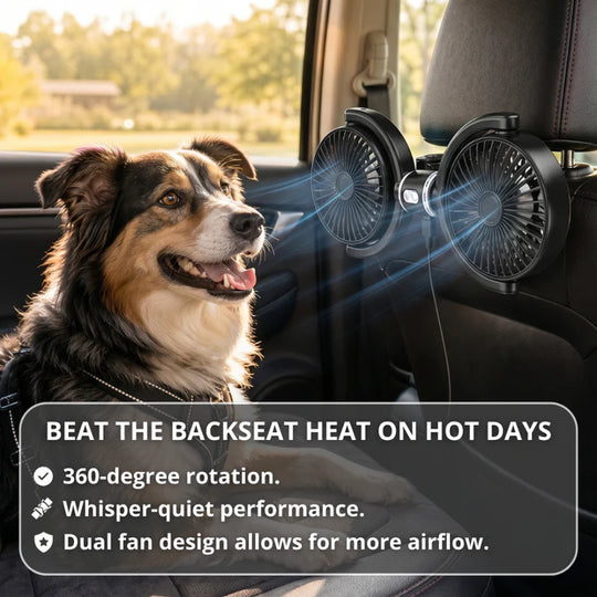 Teepor™ Backseat Dog Cooling Fans (USB-A)