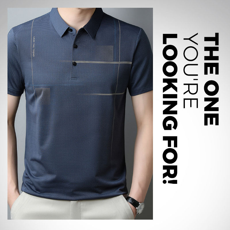 👔 Hübsches Poloshirt für Herren – Kaufen Sie 3 und erhalten Sie 1 gratis👕Lockeres, cooles, atmungsaktives Revers-T-Shirt für Herren