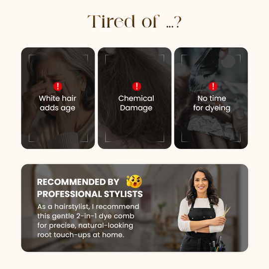 ✨Buy 1 Get 1 Free✨2-in-1 Convenient Hair Dye Comb For Gray Hair