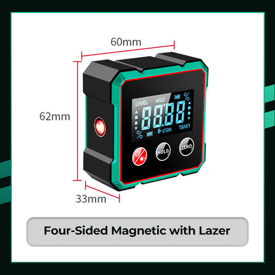 🔥 Free Shipping LAST DAY PROMOTION - 50%OFF 🔥 Magnetic Digital Angle Finder with Electronic Laser
