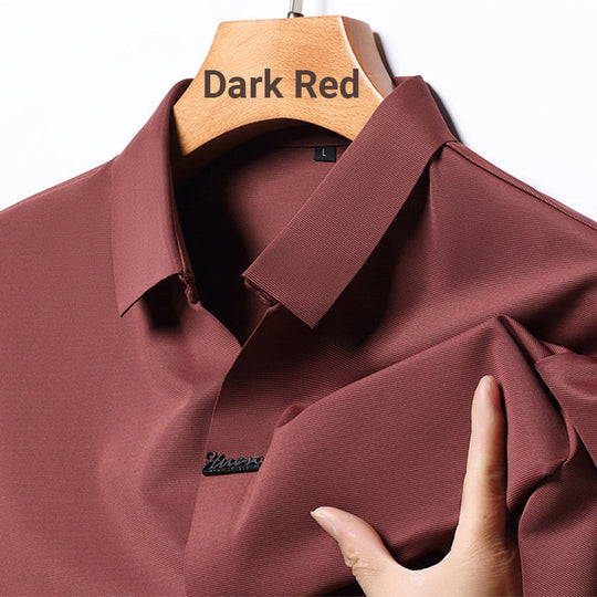 🔥Men’s Casual Lapel Breathable Wrinkle-free T-shirt