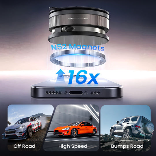 🔥Køb mere Spar mere🔄360° justerbar vakuummagnetisk telefonholder📱🚗