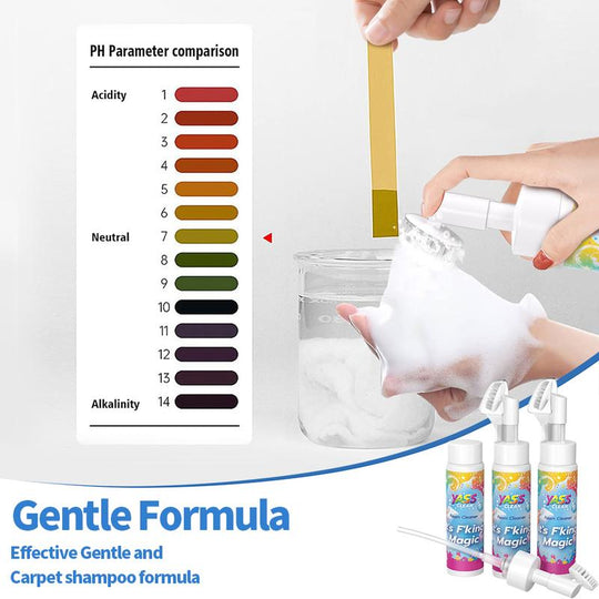 ⏳LAST DAY BUY 2 GET 1 FREE!!💖Yass Clean Magic Foam Cleaner for Carpets & Upholstery – Pet Stain & Odour Remover with Cleaning Brush🧼🪄