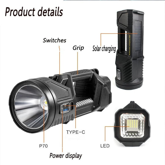 💥2024 BIG SALE 49% OFF💥 New German 1000000 Lumens Waterproof Spot Lights Handheld Large Searchlight
