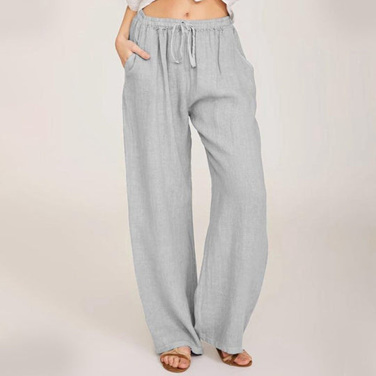 Women's  Cotton Linen Wide Leg Pants