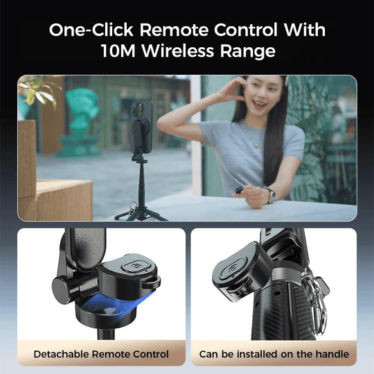 🔥Zomeractie - tot 50% korting🔥4-in-1 multifunctionele 360° roterende magnetische selfiestick