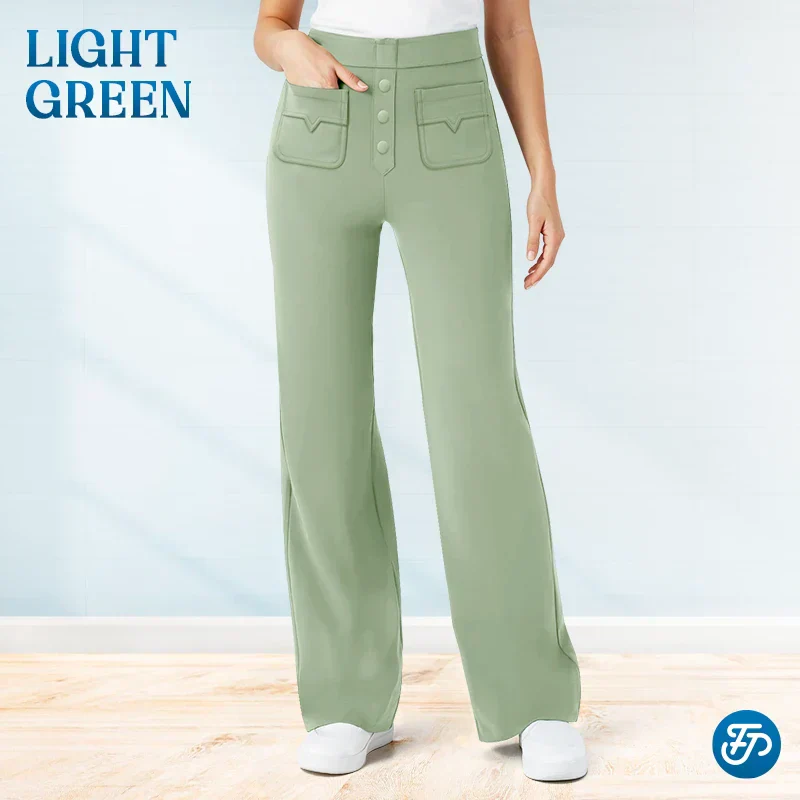 💖SALDI 2025 NUOVI MODELLI 50% DI SCONTO💷Pantaloni elasticizzati casual a vita alta da donna