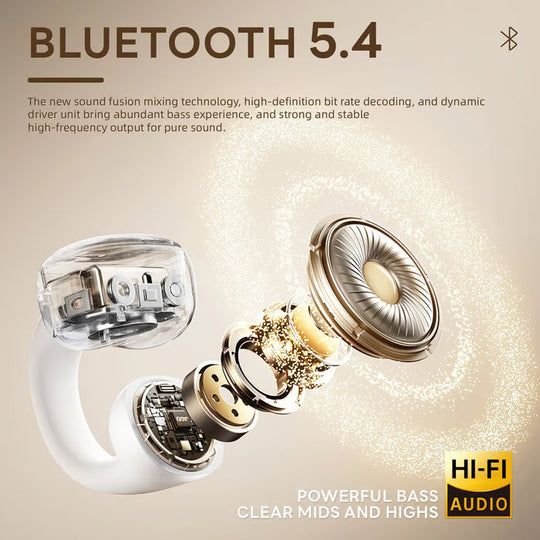 Muodikkaat Clip-On langattomat kuulokkeet käsilaukulla