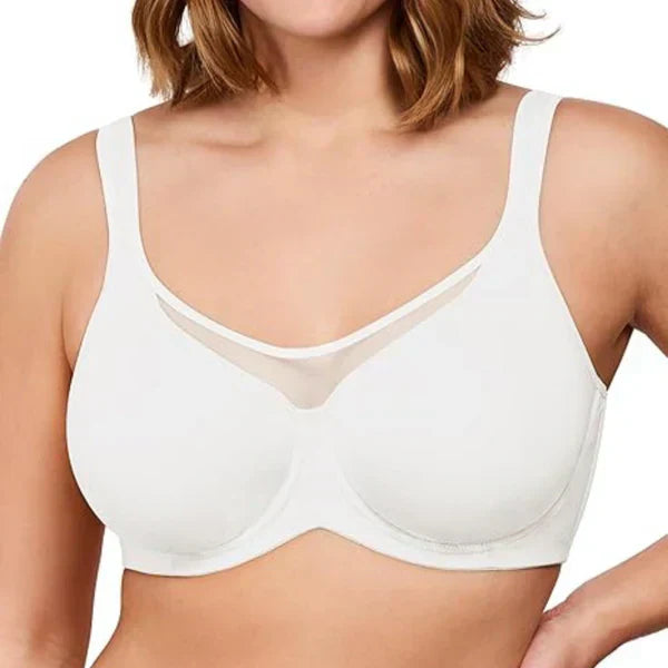 ⏳💐Hot Sale 50% OFF !!🖤Women's Elegant Sheer Full Coverage Non-padded Plus Size Bra