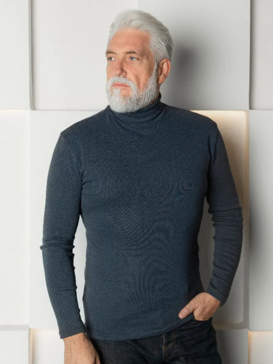 Cotton High-necked Thermal T-shirt