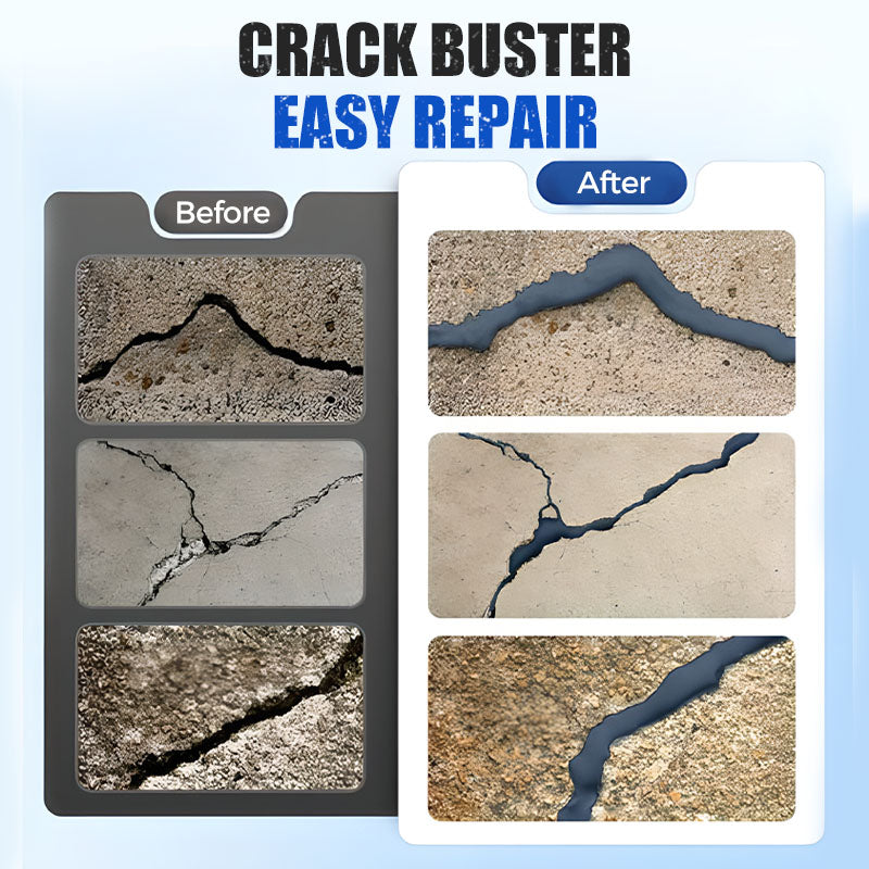 🛠️Limited Special Price 50% OFF! 🧱Extra-Strength New Formula Concrete Crack Repair Filler, Waterproof Heavy-Duty Crack Adhesive for Driveway, Patio & Wall Cracks