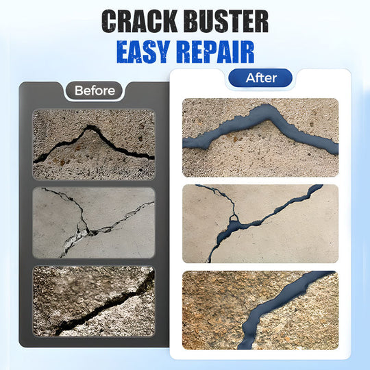 🛠️Limited Special Price 50% OFF! 🧱Extra-Strength New Formula Concrete Crack Repair Filler, Waterproof Heavy-Duty Crack Adhesive for Driveway, Patio & Wall Cracks