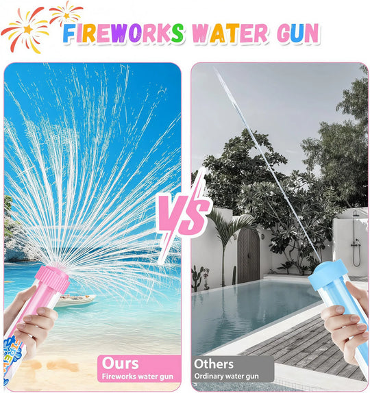 🌈 Pistola ad acqua arcobaleno luminosa | Divertimento estivo che scoppietta come per magia! ✨