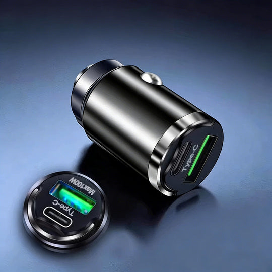 🔥Ultra-Fast Car Charger - Dual-Port PD & QC Fast Charging | 50% Off - Save More When You Buy More