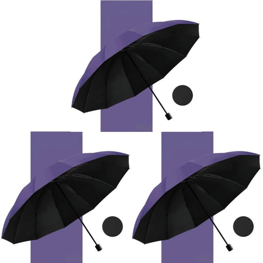 ⏳Aikarajoitettu 50%Alennus⏰12-ribinen suuri kokoontaitettava tuulenpitävä sateenvarjo🌂