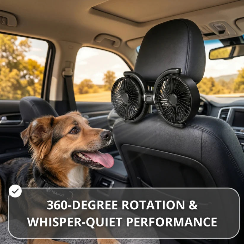 Teepor™ Backseat Dog Cooling Fans (USB-A)