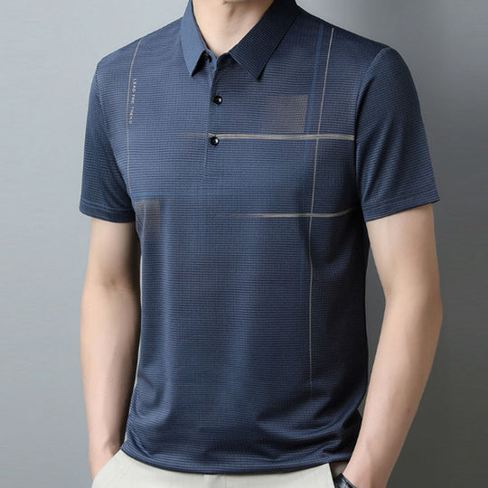 👔 Hübsches Poloshirt für Herren – Kaufen Sie 3 und erhalten Sie 1 gratis👕Lockeres, cooles, atmungsaktives Revers-T-Shirt für Herren