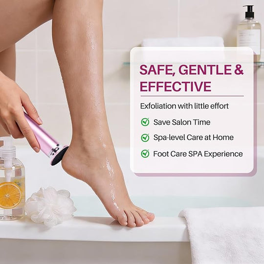 LIONVISON Electric Foot Callus Remover: Adjustable Speed Foot File for Cracked Heels - Working Women's Summer Pedicure Tool with 60pcs Sandpaper Discs - Dead Skin Remover for Dry Feet at-Home