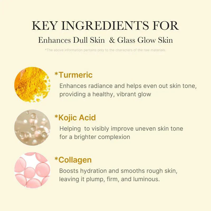 [Medicubeofficial] Kojic Acid Gurmeric Night Wrapping Mask | Overnatt Wrapping Mask, Morning Shed, Gurkmeja, niacinamid, C -vitamin