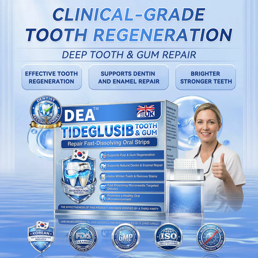 DEA® 🦷 Tideglusib Schnellauflösender Zahn &  Zahnfleischreparaturstreifen 💥🎉