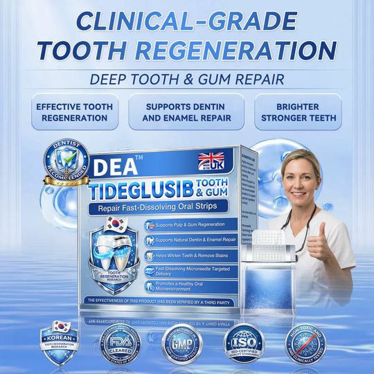 DEA® 🦷 Tideglusib Schnellauflösender Zahn &  Zahnfleischreparaturstreifen 💥🎉