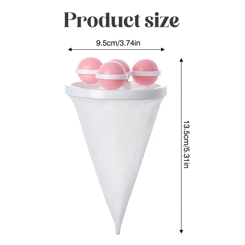 🧺🧦3 Counts Washing Machine Filter Bag