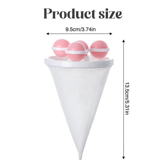 🧺🧦3 Counts Washing Machine Filter Bag