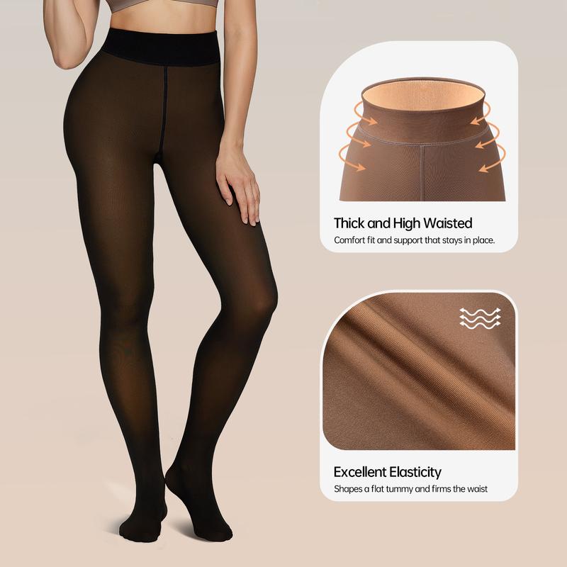 🎃50% off all new autumn clothing🍂🍂The Original Magic Fleece Lined Leggings Sheer Fake Translucent Pantyhose