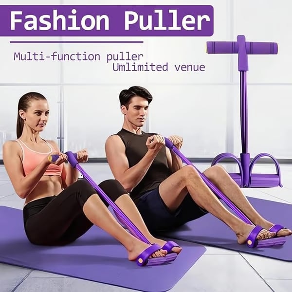 Entrenador de banda de resistencia de pedal multifuncional - Pedal portátil Equipo de ejercicios Gimnasio en casa Máquina de entrenamiento de cuerpo completo, ejercicio de abdominales, yoga, entrenamiento abdominal